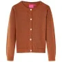 Cárdigan de punto infantil color coñac 116 de , Ropa de abrigo para niños - Ref: Foro24-14516, Precio: 12,41 €, Descuento: %