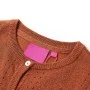Cárdigan de punto infantil color coñac 116 de , Ropa de abrigo para niños - Ref: Foro24-14516, Precio: 12,41 €, Descuento: %