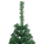 Medio árbol de Navidad artificial con soporte PVC verde 150 cm en Decoración Festiva y Estacional | Comprar online en Foru.es
