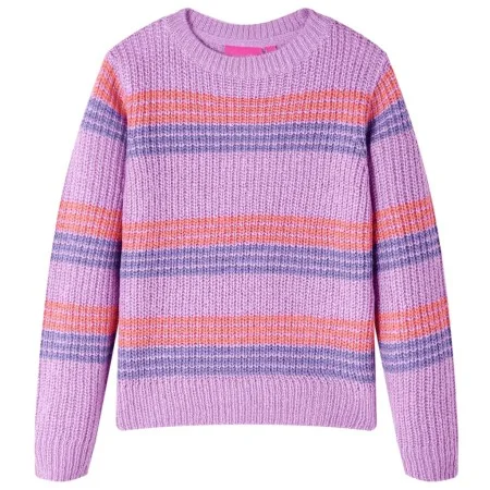 Jersey de punto infantil con rayas color lila y rosa 104 de , Camisetas para niños - Ref: Foro24-14535, Precio: 12,86 €, Desc...