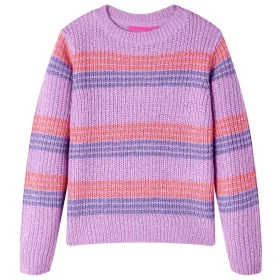 Jersey de punto infantil con rayas color lila y rosa 128 de , Camisetas para niños - Ref: Foro24-14537, Precio: 12,86 €, Desc...