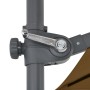 Sombrilla voladiza con poste de acero gris topo 250x250 cm de vidaXL, Sombrillas - Ref: Foro24-44627, Precio: 83,79 €, Descue...