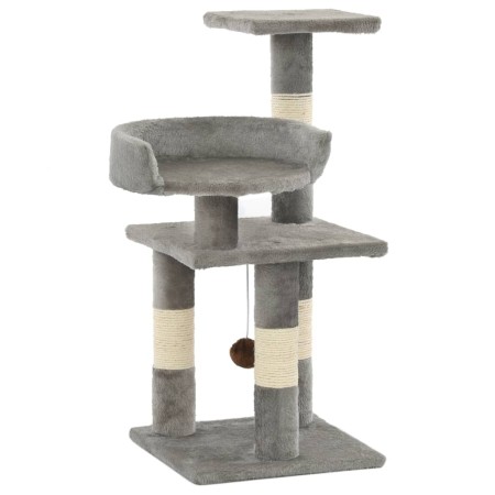 Rascador para gatos con postes de sisal 65 cm gris de vidaXL, Mobiliario para gatos - Ref: Foro24-170607, Precio: 38,42 €, De...