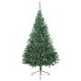 Medio árbol de Navidad artificial con soporte PVC verde 180 cm en Decoración Festiva y Estacional | Comprar online en Foru.es