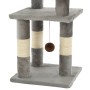 Rascador para gatos con postes de sisal 65 cm gris de vidaXL, Mobiliario para gatos - Ref: Foro24-170607, Precio: 38,42 €, De...