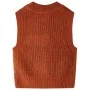 Chaleco infantil de punto color coñac 128 de , Camisetas para niños - Ref: Foro24-14542, Precio: 10,87 €, Descuento: %
