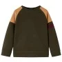 Sudadera infantil caqui oscuro y camel 140 de , Camisetas para niños - Ref: Foro24-13393, Precio: 13,50 €, Descuento: %