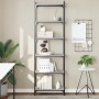 Librería 6 estantes madera ingeniería gris Sonoma 60x30x188 cm de , Librerías y estanterías - Ref: Foro24-837665, Precio: 72,...