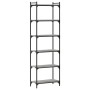 Librería 6 estantes madera ingeniería gris Sonoma 60x30x188 cm de , Librerías y estanterías - Ref: Foro24-837665, Precio: 72,...