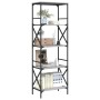 Librería 5 estantes madera ingeniería gris Sonoma 59x35x171 cm de , Librerías y estanterías - Ref: Foro24-837625, Precio: 70,...