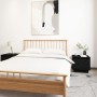 Mesitas de noche 2 uds madera maciza de pino negro 35x34x32 cm de vidaXL, Mesitas de noche - Ref: Foro24-813404, Precio: 50,8...