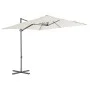 Sombrilla voladiza con poste de acero 250x250 cm arena de vidaXL, Sombrillas - Ref: Foro24-44624, Precio: 101,87 €, Descuento: %