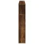 Cabecero LED madera ingeniería roble ahumado 160x18,5x103,5 cm de , Cabeceros y pies de cama - Ref: Foro24-837355, Precio: 85...
