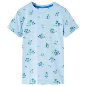 Camiseta infantil azul claro 92 de , Camisetas para niños - Ref: Foro24-12549, Precio: 8,75 €, Descuento: %