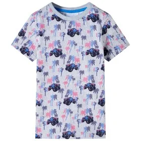 Camiseta infantil gris melange 140 de , Camisetas para niños - Ref: Foro24-12523, Precio: 8,75 €, Descuento: %
