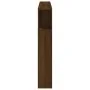 Oak brown engineered wood LED headboard 160x18.5x103.5 cm by , Headboards and footboards - Ref: Foro24-837357, Price: 92,34 €...