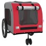 Remolque de bicicleta mascotas hierro tela Oxford rojo gris de , Cochecitos para mascotas - Ref: Foro24-93852, Precio: 108,59...