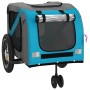 Remolque de bicicleta mascotas hierro tela Oxford azul negro de , Cochecitos para mascotas - Ref: Foro24-93890, Precio: 107,5...