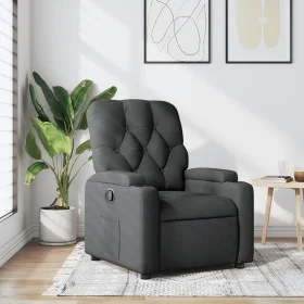 Sillón reclinable de tela gris oscuro de , Sillones - Ref: Foro24-372480, Precio: 191,23 €, Descuento: %