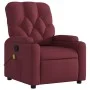 Sillón de masaje reclinable de tela color vino tinto de , Sillones - Ref: Foro24-372494, Precio: 212,28 €, Descuento: %