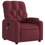 Sillón de masaje reclinable de tela color vino tinto de , Sillones - Ref: Foro24-372494, Precio: 216,63 €, Descuento: %