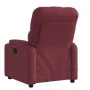 Sillón de masaje reclinable de tela color vino tinto de , Sillones - Ref: Foro24-372494, Precio: 212,28 €, Descuento: %