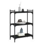 Librería de 3 estantes madera de ingeniería negro 60x30x86 cm de , Librerías y estanterías - Ref: Foro24-837647, Precio: 42,3...