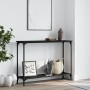 Mesa consola madera de ingeniería negra 101x30,5x75 cm de , Mesas auxiliares - Ref: Foro24-837702, Precio: 40,40 €, Descuento: %