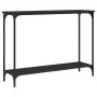Mesa consola madera de ingeniería negra 101x30,5x75 cm de , Mesas auxiliares - Ref: Foro24-837702, Precio: 39,94 €, Descuento: %