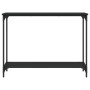 Mesa consola madera de ingeniería negra 101x30,5x75 cm de , Mesas auxiliares - Ref: Foro24-837702, Precio: 40,40 €, Descuento: %