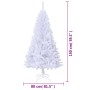 Árbol de Navidad artificial con ramas gruesas PVC blanco 150 cm en Decoración Festiva y Estacional | Comprar online en Foru.es