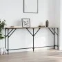 Mesa consola madera de ingeniería roble Sonoma 180x23x75 cm de , Mesas auxiliares - Ref: Foro24-837768, Precio: 55,02 €, Desc...