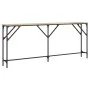 Mesa consola madera de ingeniería roble Sonoma 180x23x75 cm de , Mesas auxiliares - Ref: Foro24-837768, Precio: 55,02 €, Desc...