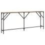 Mesa consola madera de ingeniería roble Sonoma 180x23x75 cm de , Mesas auxiliares - Ref: Foro24-837768, Precio: 55,02 €, Desc...