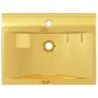 Waschbecken mit Überlauf 60x46x16 cm Keramik Gold von vidaXL, Sinkt - Ref: Foro24-143503, Preis: 138,71 €, Rabatt: %