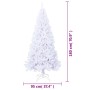 Árbol de Navidad artificial con ramas gruesas PVC blanco 180 cm en Decoración Festiva y Estacional | Comprar online en Foru.es