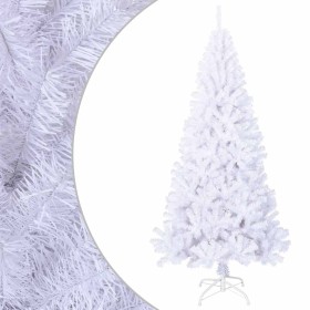 Árbol de Navidad artificial con ramas gruesas PVC blanco 210 cm en Decoración Festiva y Estacional | Comprar online en Foru.es