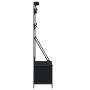 Perchero con zapatero negro 100x41x184 cm de , Organizadores de vestidores y perchas de barra - Ref: Foro24-837867, Precio: 9...