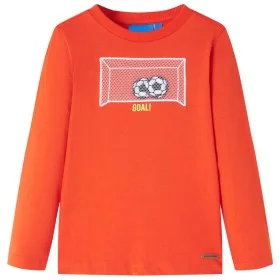Camiseta infantil de manga larga naranja brillante 116 de , Camisetas para niños - Ref: Foro24-12721, Precio: 8,52 €, Descuen...