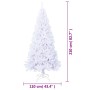 Árbol de Navidad artificial con ramas gruesas PVC blanco 210 cm en Decoración Festiva y Estacional | Comprar online en Foru.es
