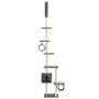 Rascador para gatos con poste de sisal huellas gris 260 cm de vidaXL, Mobiliario para gatos - Ref: Foro24-170533, Precio: 80,...