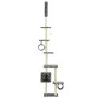 Rascador para gatos con poste de sisal huellas gris 260 cm de vidaXL, Mobiliario para gatos - Ref: Foro24-170533, Precio: 79,...