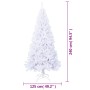 Árbol de Navidad artificial con ramas gruesas PVC blanco 240 cm en Decoración Festiva y Estacional | Comprar online en Foru.es
