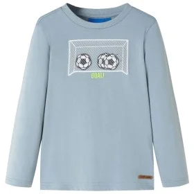 Camiseta infantil de manga larga azul claro 116 de , Camisetas para niños - Ref: Foro24-12716, Precio: 8,52 €, Descuento: %