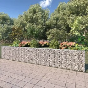 Gabionenwand mit verzinkten Stahlabdeckungen 600x30x100 cm von vidaXL, Zaunpaneele - Ref: Foro24-143584, Preis: 199,34 €, Rab...