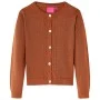 Cárdigan de punto infantil color coñac 104 de , Ropa de abrigo para niños - Ref: Foro24-14515, Precio: 12,41 €, Descuento: %