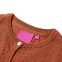 Cárdigan de punto infantil color coñac 104 de , Ropa de abrigo para niños - Ref: Foro24-14515, Precio: 12,41 €, Descuento: %