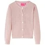 Rebeca de punto infantil rosa suave 128 de , Ropa de abrigo para niños - Ref: Foro24-14522, Precio: 12,41 €, Descuento: %