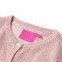 Rebeca de punto infantil rosa suave 128 de , Ropa de abrigo para niños - Ref: Foro24-14522, Precio: 12,41 €, Descuento: %