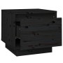 Mesitas de noche 2 uds madera maciza de pino negro 35x34x32 cm de vidaXL, Mesitas de noche - Ref: Foro24-813404, Precio: 50,8...